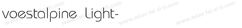 voestalpine Light字体转换